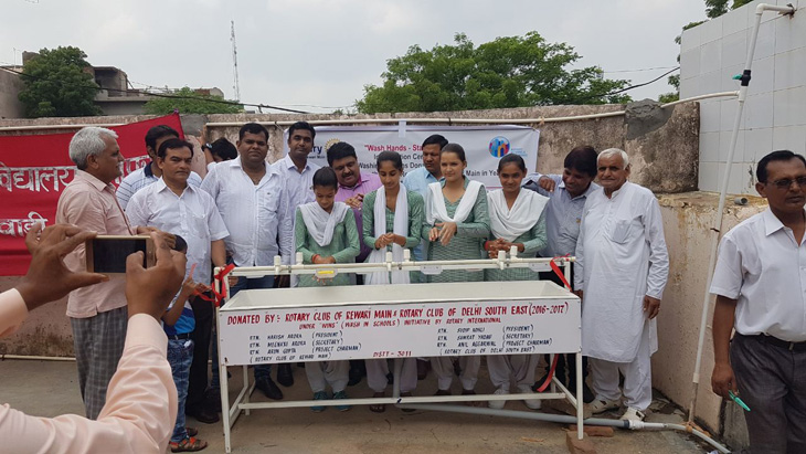 DONATION OF WASHING STATIONS AT 8 GOVT SCHOOLS OF REWARI UNDER WINS INITIATIVE