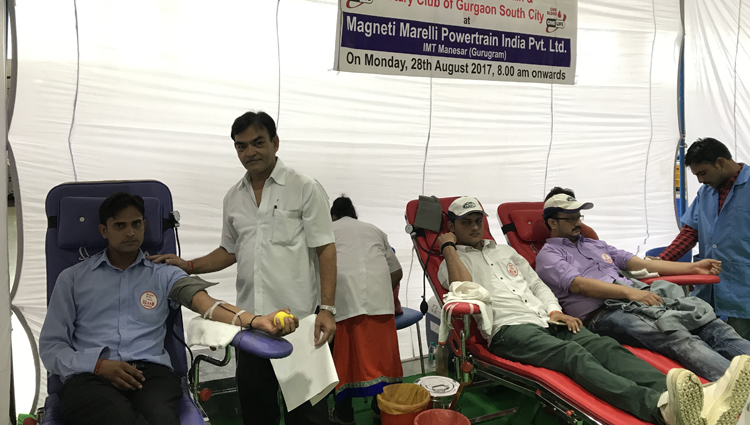 BLOOD DONATION CAMP AT MAGNETI MARELLI GROUP OF COMPANIES