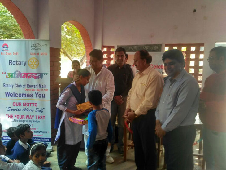 SWEATER DISTRIBUTION AND CAREER COUNCELLING SESSION AT GOVT. SR. SEC. SCHOOL, ASIAKI GORAWAS, REWARI