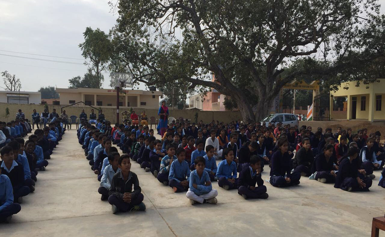 SWEATER DISTRIBUTION AND CARRER COUNSELLING PROGRAM AT GSSS AKERA (REWARI)