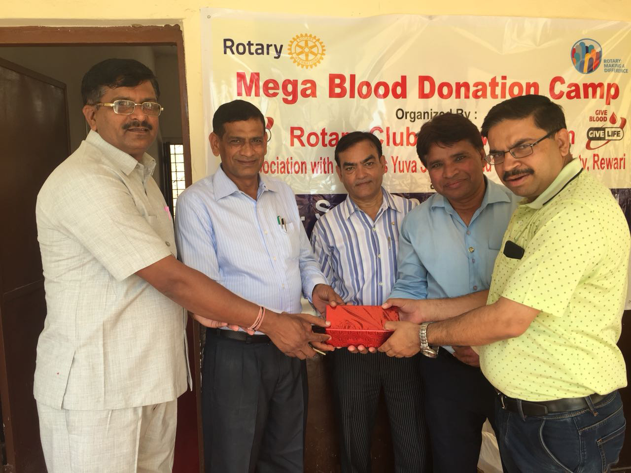 Mega Blood Donation Camp at Vill. Kapriwas, Rewari 