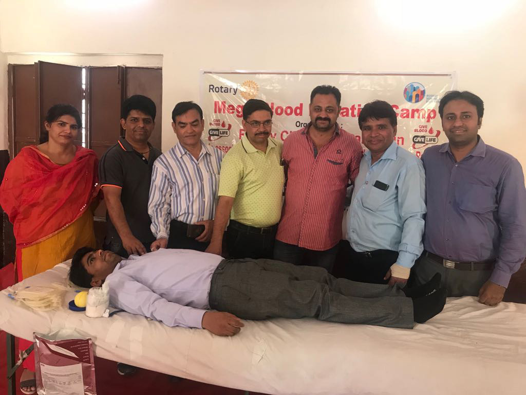 Mega Blood Donation Camp at Vill. Kapriwas, Rewari 