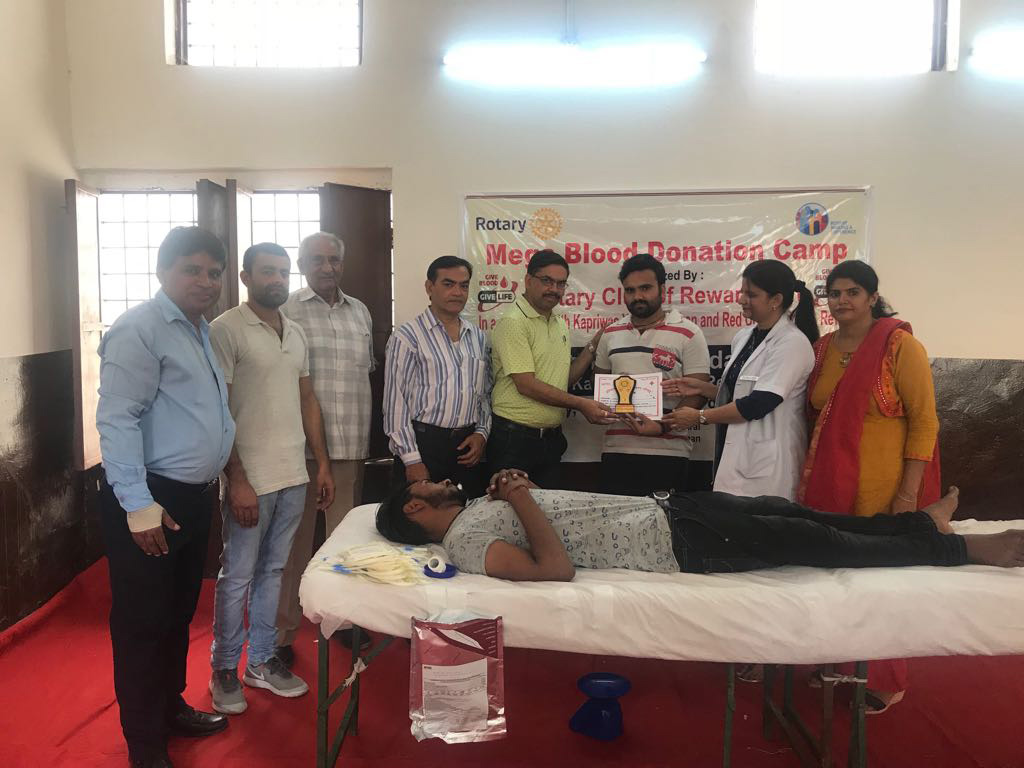 Mega Blood Donation Camp at Vill. Kapriwas, Rewari 