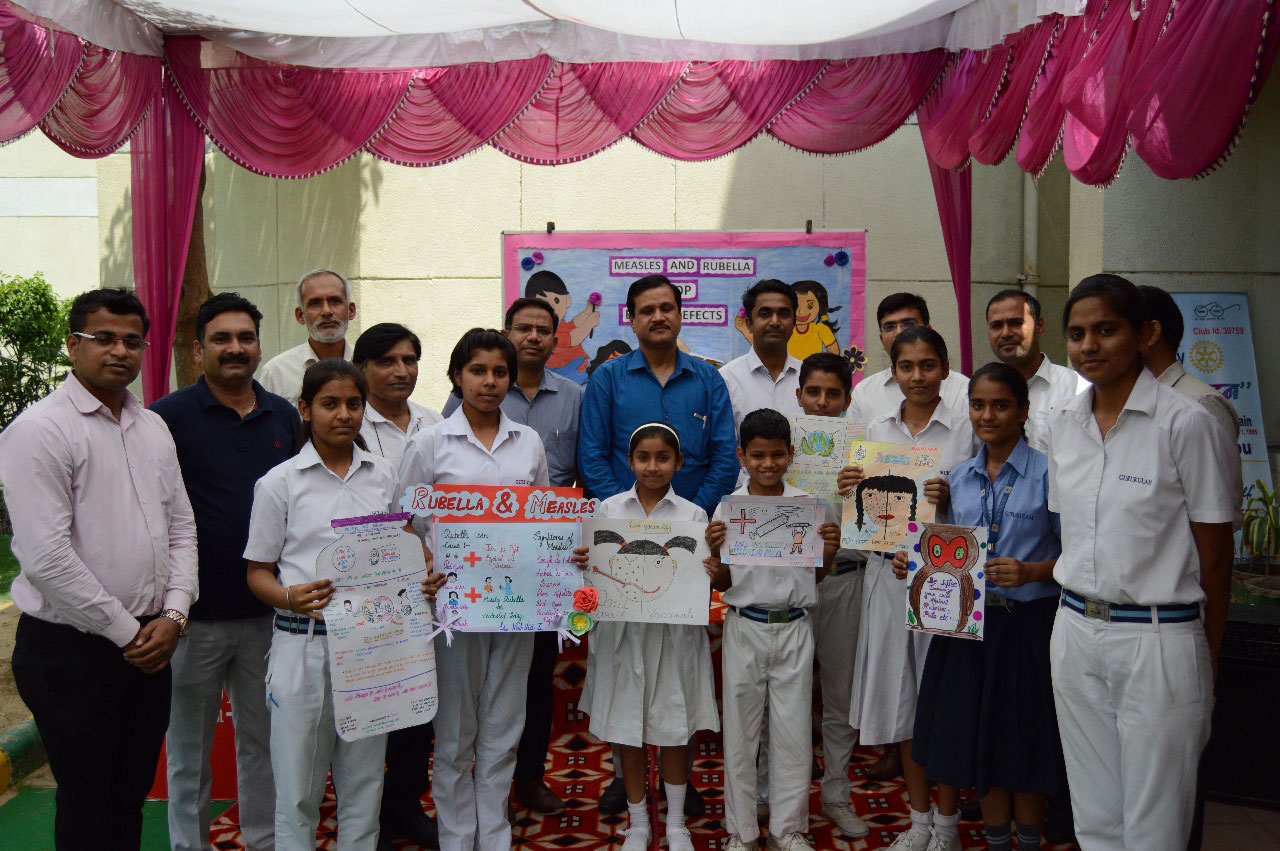  poster making competition on “Measles Rubella”