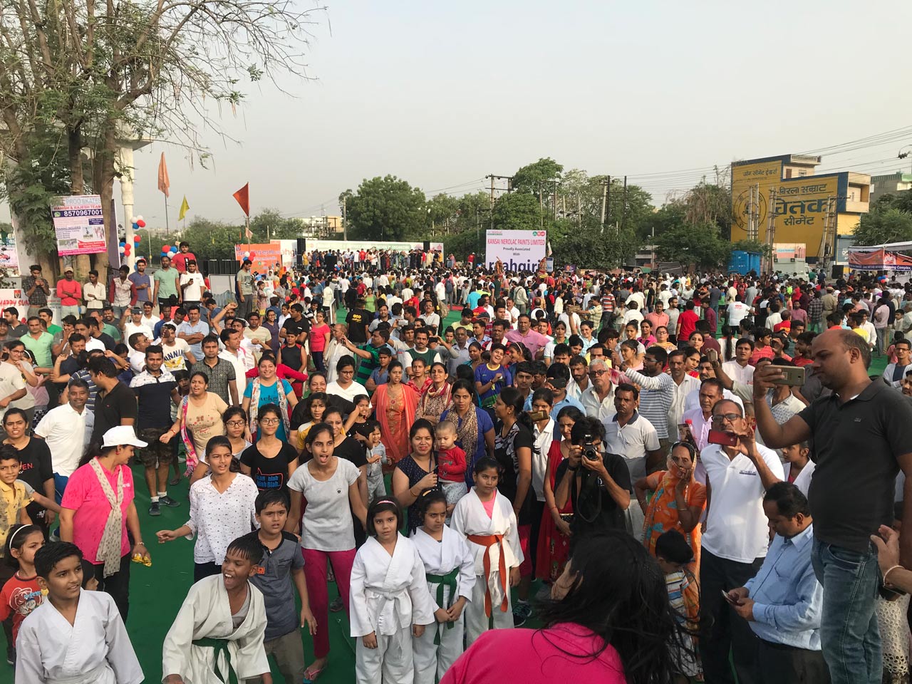 Medical checkup facilities during Raahgiri event at Rewari