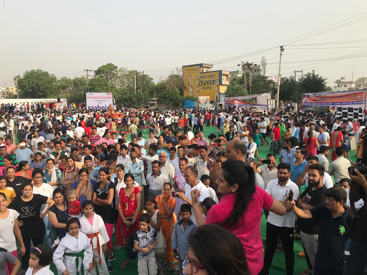 Medical checkup facilities during Raahgiri event at Rewari