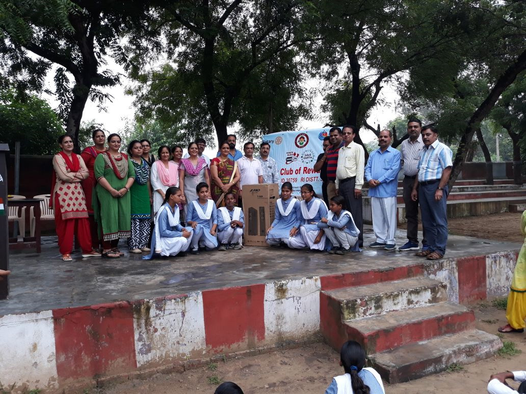 DONATED ONE SOUND SYSTEM TO GOVT SENIOR SECONDARY SCHOOL BAGTHALA, GARHI BOLNI ROAD