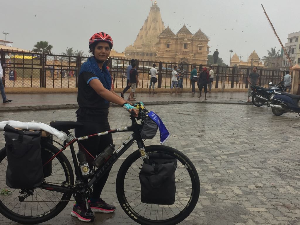 FLAG OFF CEREMONY OF 5000 KM SOLO CYCLING EXPEDITION FROM SOMNATH TEMPLE GUJRAT 