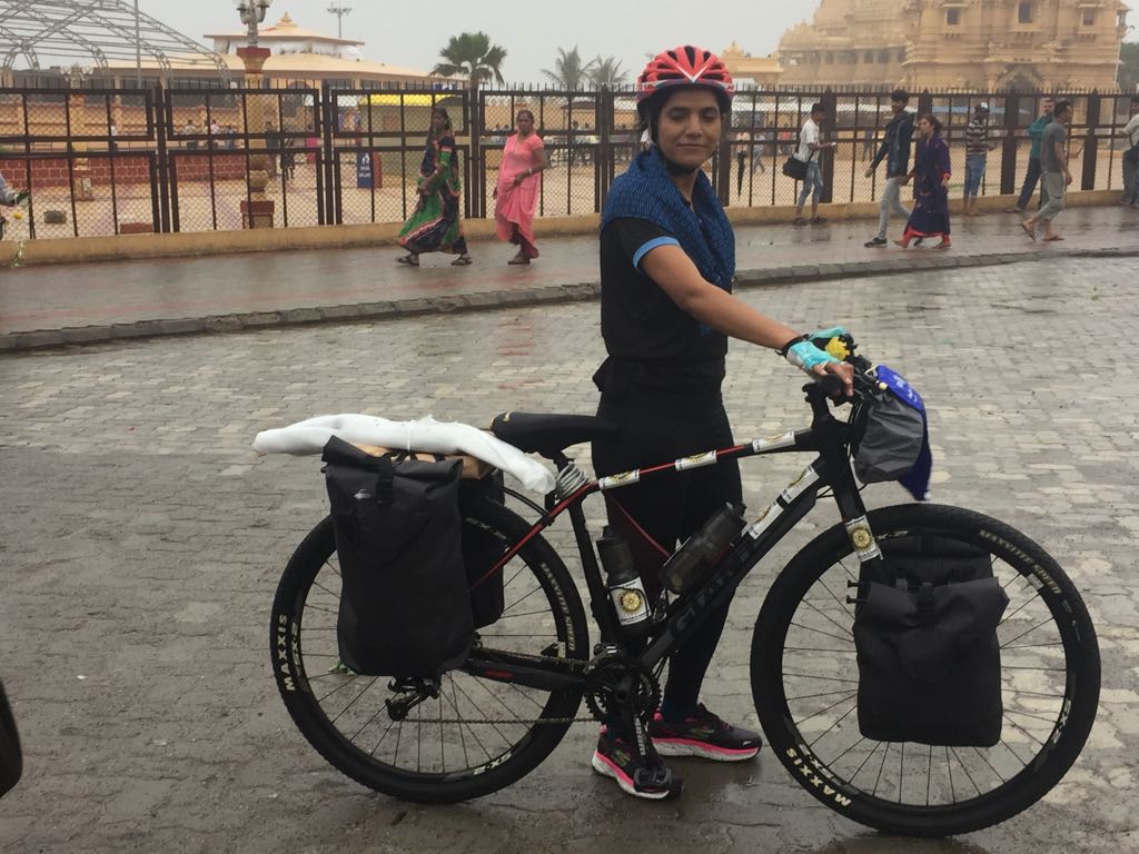 FLAG OFF CEREMONY OF 5000 KM SOLO CYCLING EXPEDITION FROM SOMNATH TEMPLE GUJRAT 