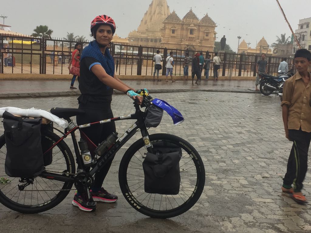 FLAG OFF CEREMONY OF 5000 KM SOLO CYCLING EXPEDITION FROM SOMNATH TEMPLE GUJRAT 