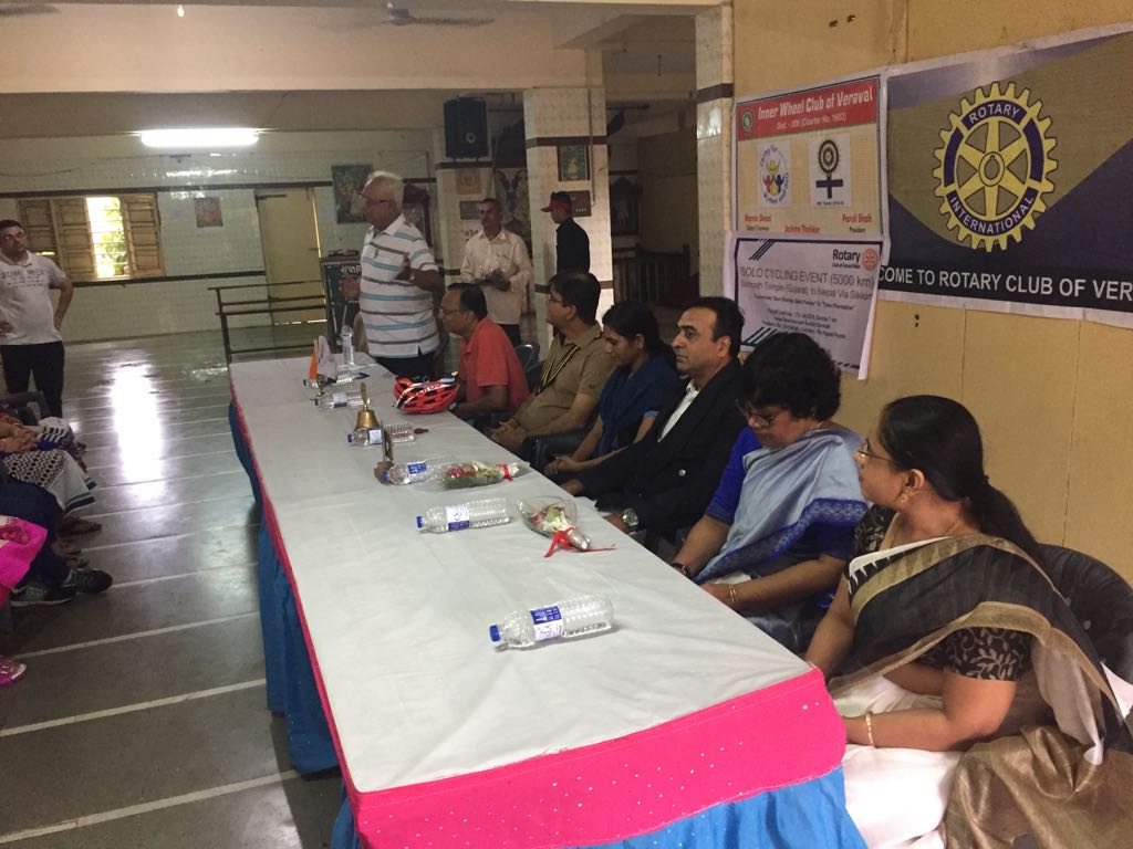 FLAG OFF CEREMONY OF 5000 KM SOLO CYCLING EXPEDITION FROM SOMNATH TEMPLE GUJRAT 