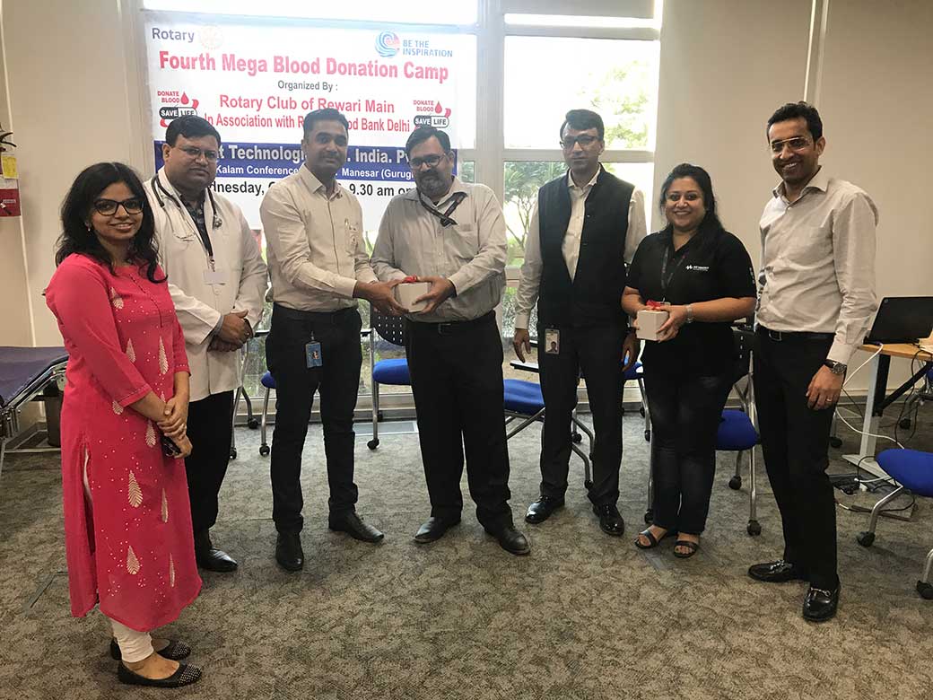 BLOOD DONATION CAMP AT KEYSIGHT TECHNOLOGIES, MANESAR