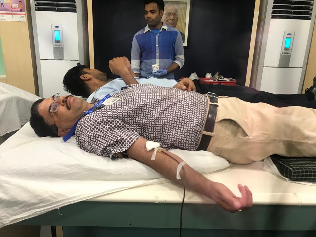 BLOOD DONATION CAMP AT HERO MOTOCORP LTD. DHARUHERA