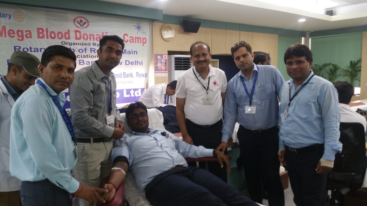 BLOOD DONATION CAMP AT HERO MOTOCORP LTD. DHARUHERA