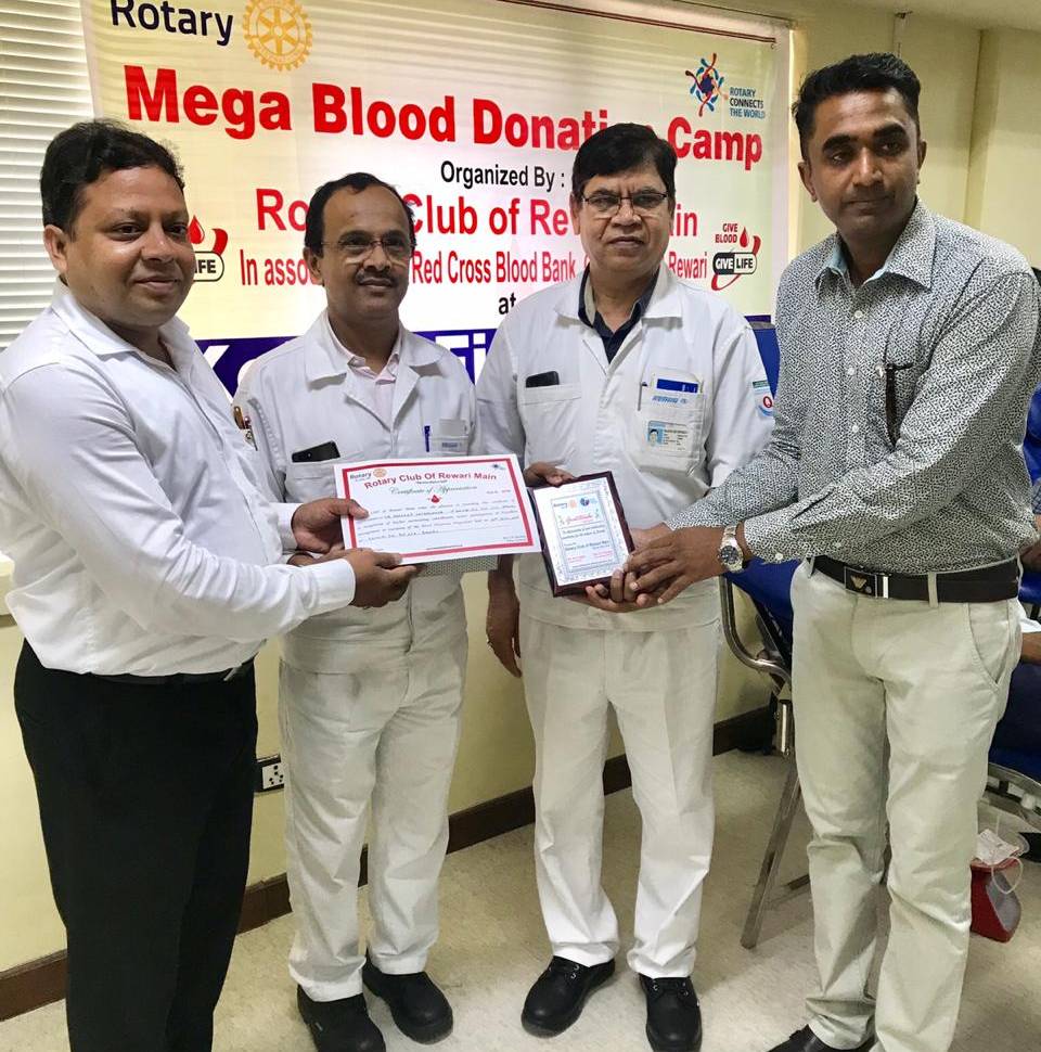 BLOOD DONATION CAMP AT KEIHIN FIE PVT. LTD. BAWAL