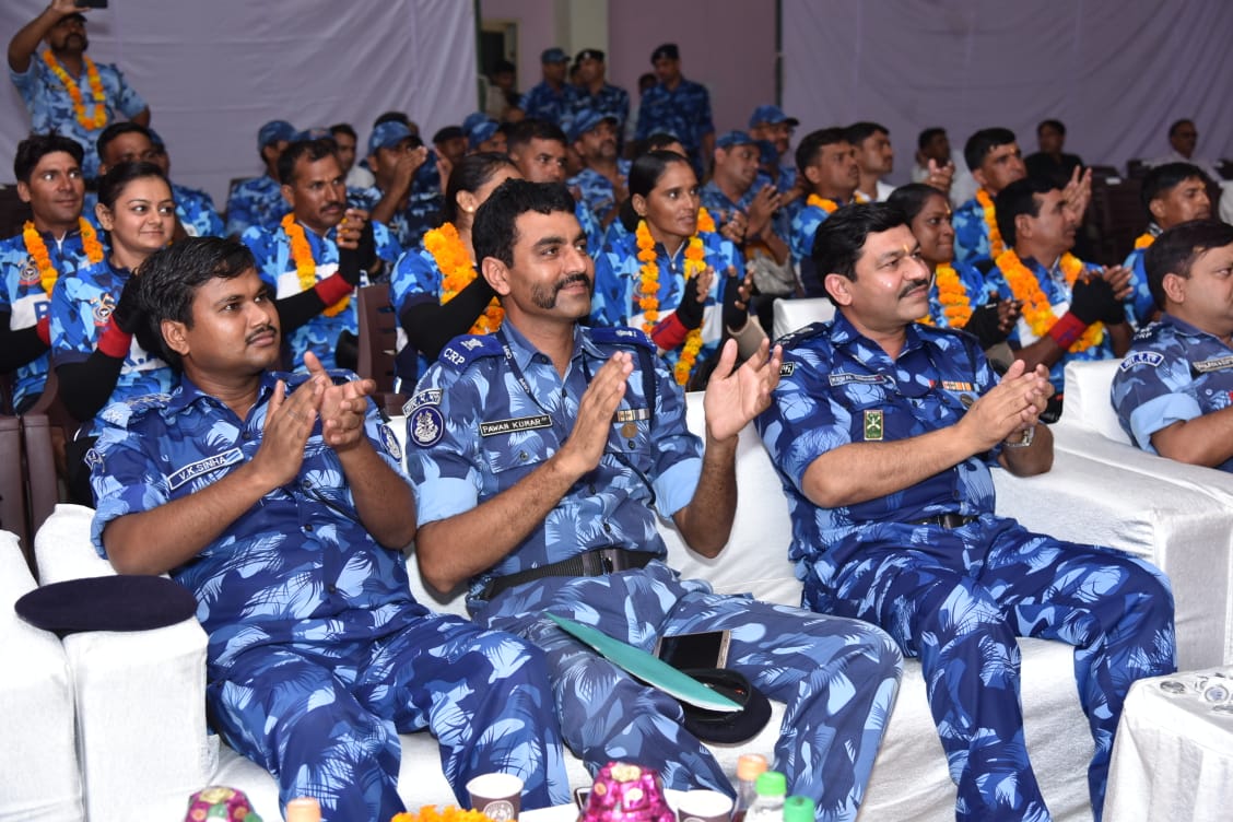 FELICITATION OF CRPF CYCLE RALLY