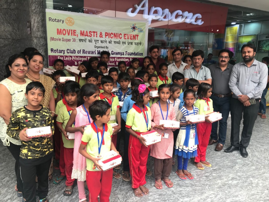 Picnic & Movie Event for less privileged children of SNJJ School