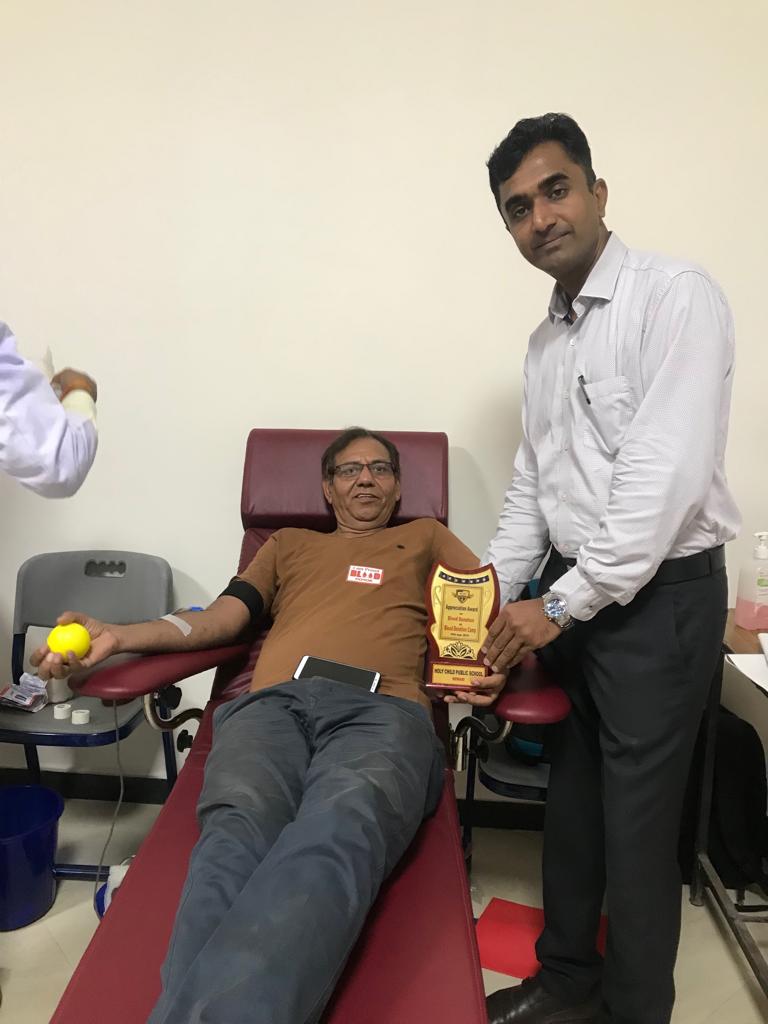 BLOOD DONATION CAMP AT HOLY CHILD PUBLIC SCHOOL, REWARI