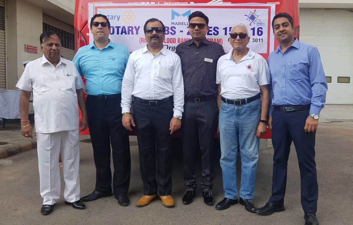 THREE DAY ZONE 15-16 MEGA BLOOD DONATION CAMP AT MAGNETI MARELLI GROUP OF COMPANIES.