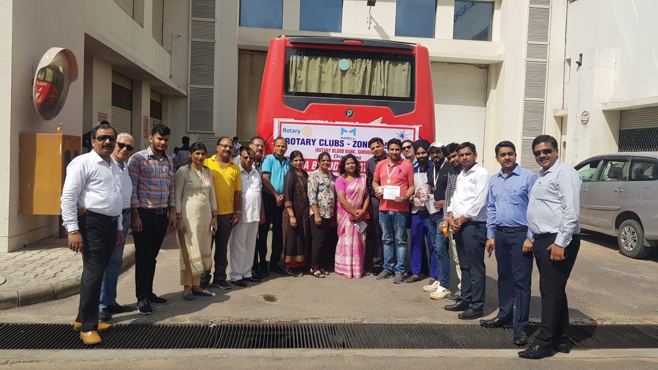 THREE DAY ZONE 15-16 MEGA BLOOD DONATION CAMP AT MAGNETI MARELLI GROUP OF COMPANIES.