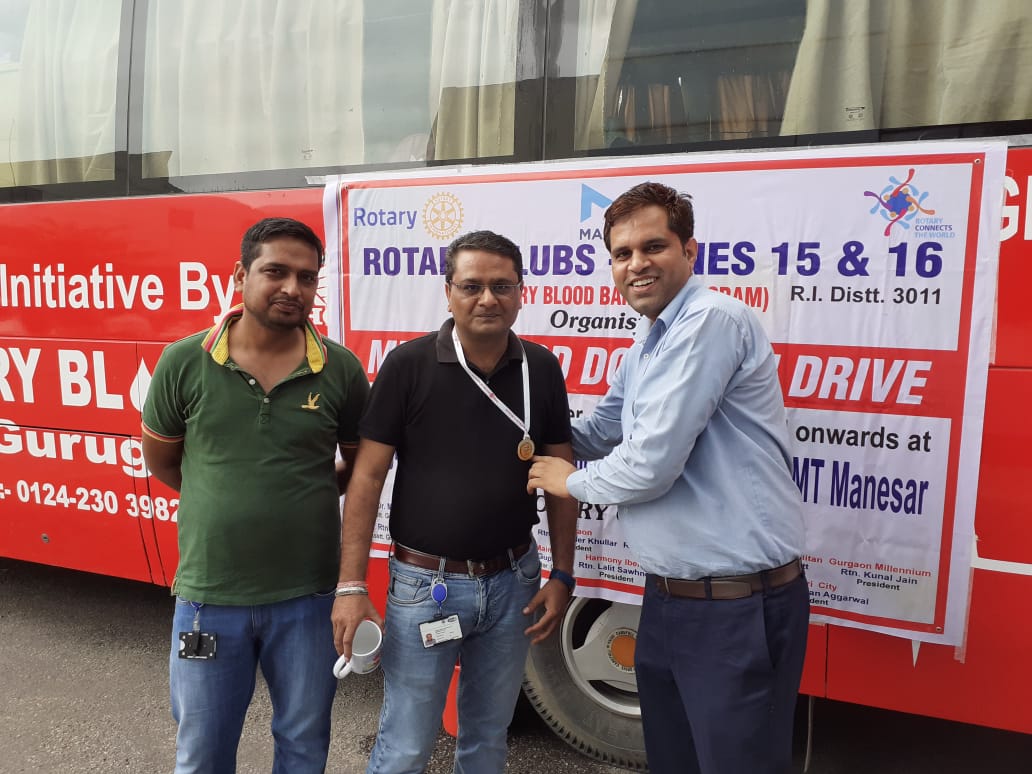 THREE DAY ZONE 15-16 MEGA BLOOD DONATION CAMP AT MAGNETI MARELLI GROUP OF COMPANIES.