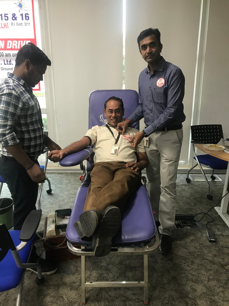 BLOOD DONATION CAMP AT KEYSIGHT TECHNOLOGIES INT. INDIA PVT. LTD.