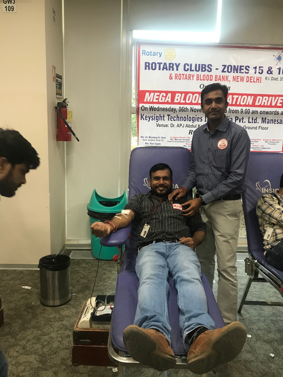 BLOOD DONATION CAMP AT KEYSIGHT TECHNOLOGIES INT. INDIA PVT. LTD.