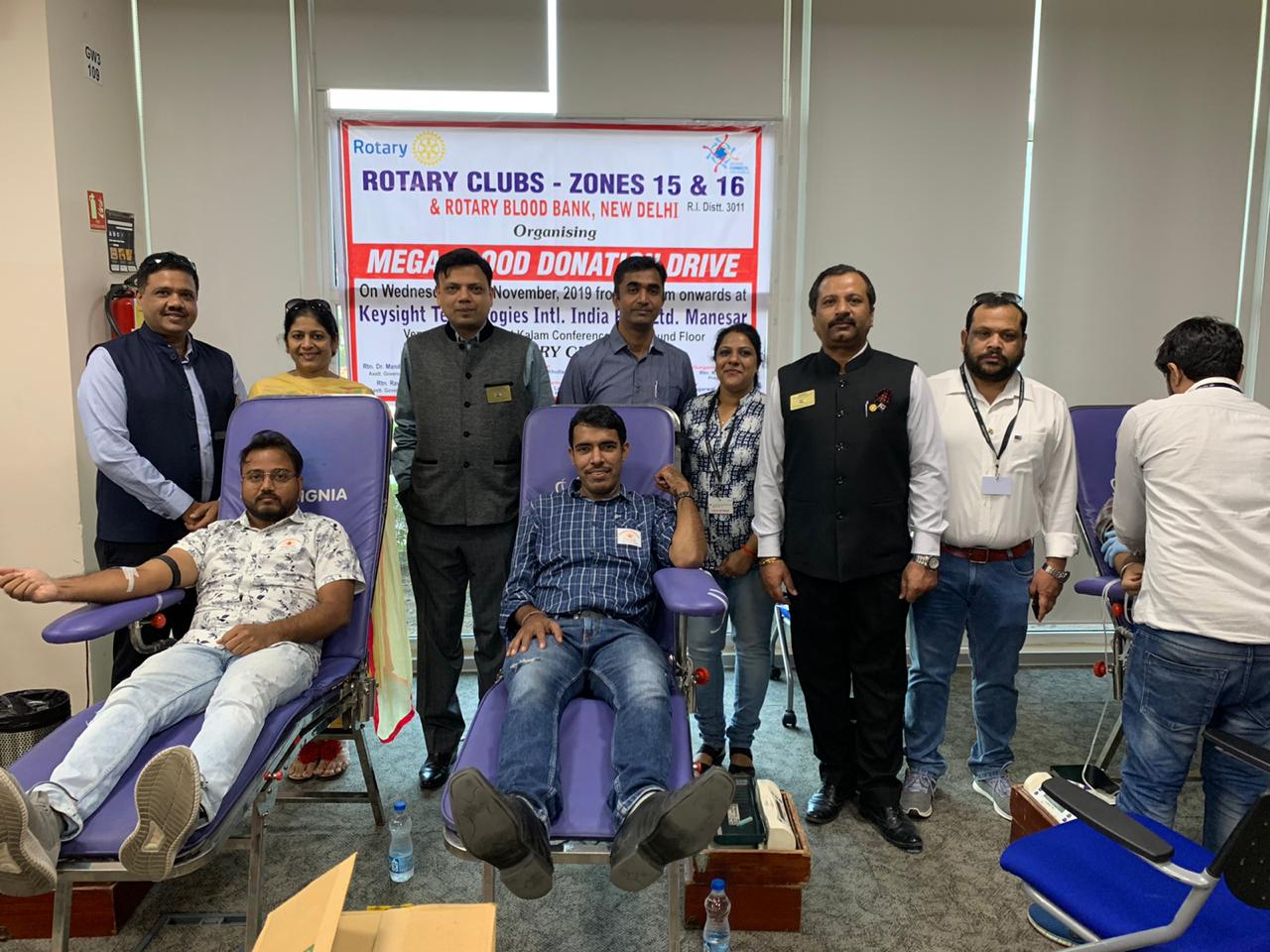 BLOOD DONATION CAMP AT KEYSIGHT TECHNOLOGIES INT. INDIA PVT. LTD.