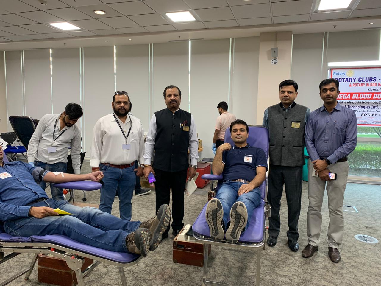 BLOOD DONATION CAMP AT KEYSIGHT TECHNOLOGIES INT. INDIA PVT. LTD.