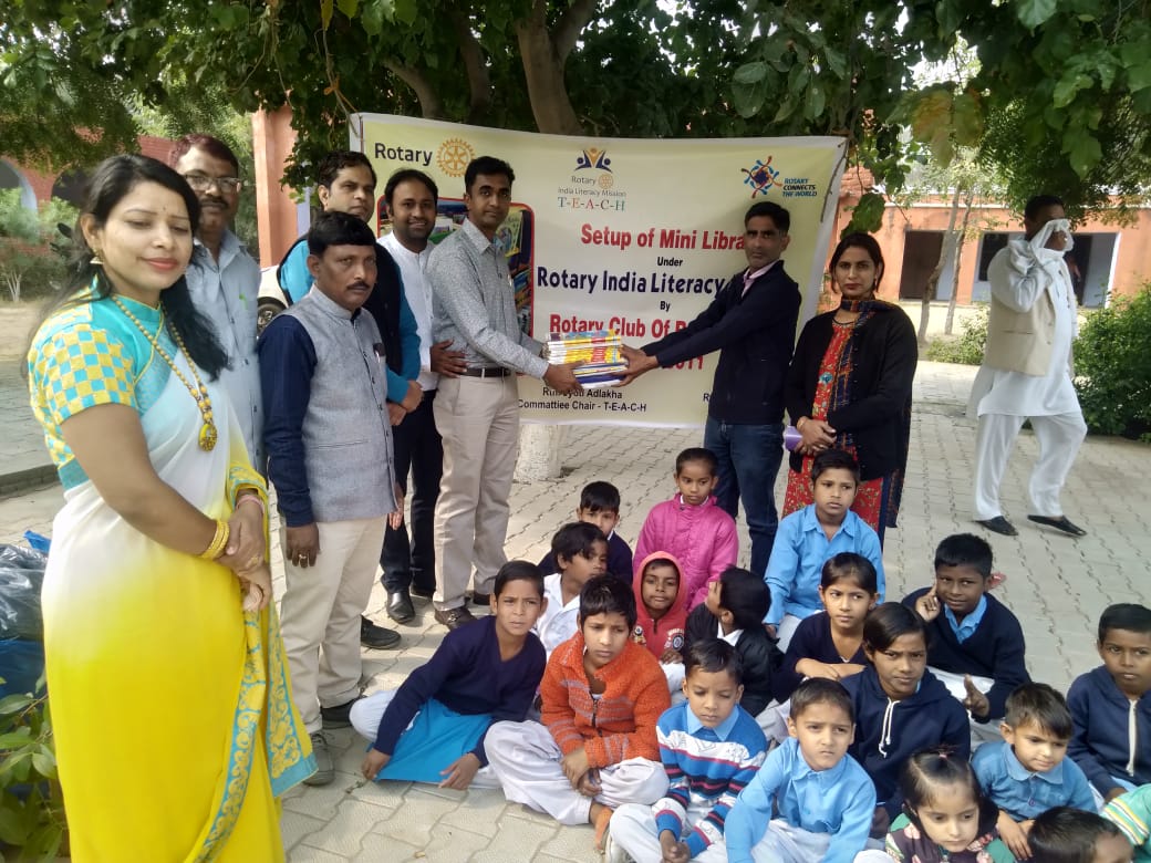 SWEATER AND BOOKS DISTRIBUTION AT GHS SHYAM NAGAR REWARI