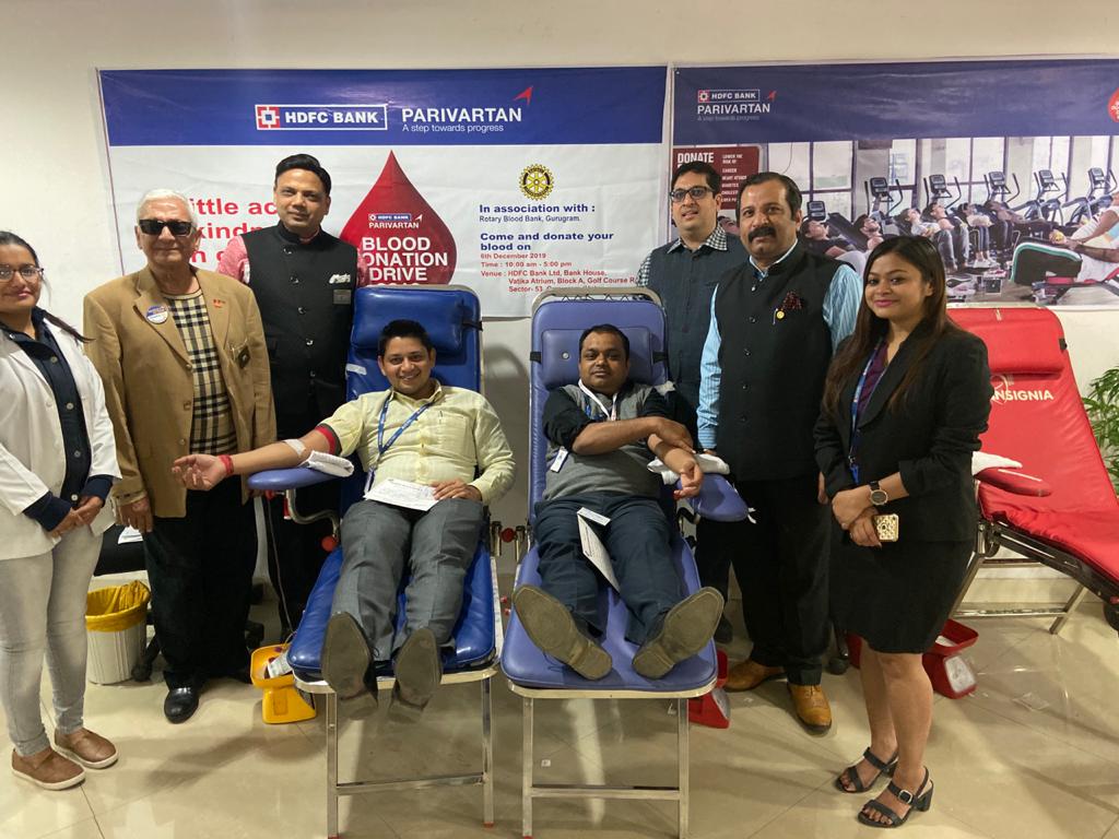 BLOOD DONATION CAMP AT HDFC BANK GURUGRAM