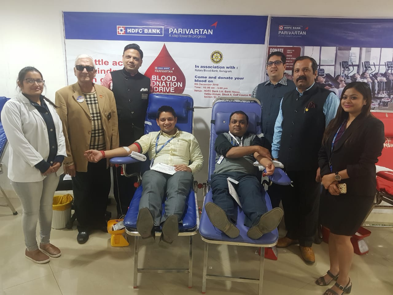 BLOOD DONATION CAMP AT HDFC BANK GURUGRAM