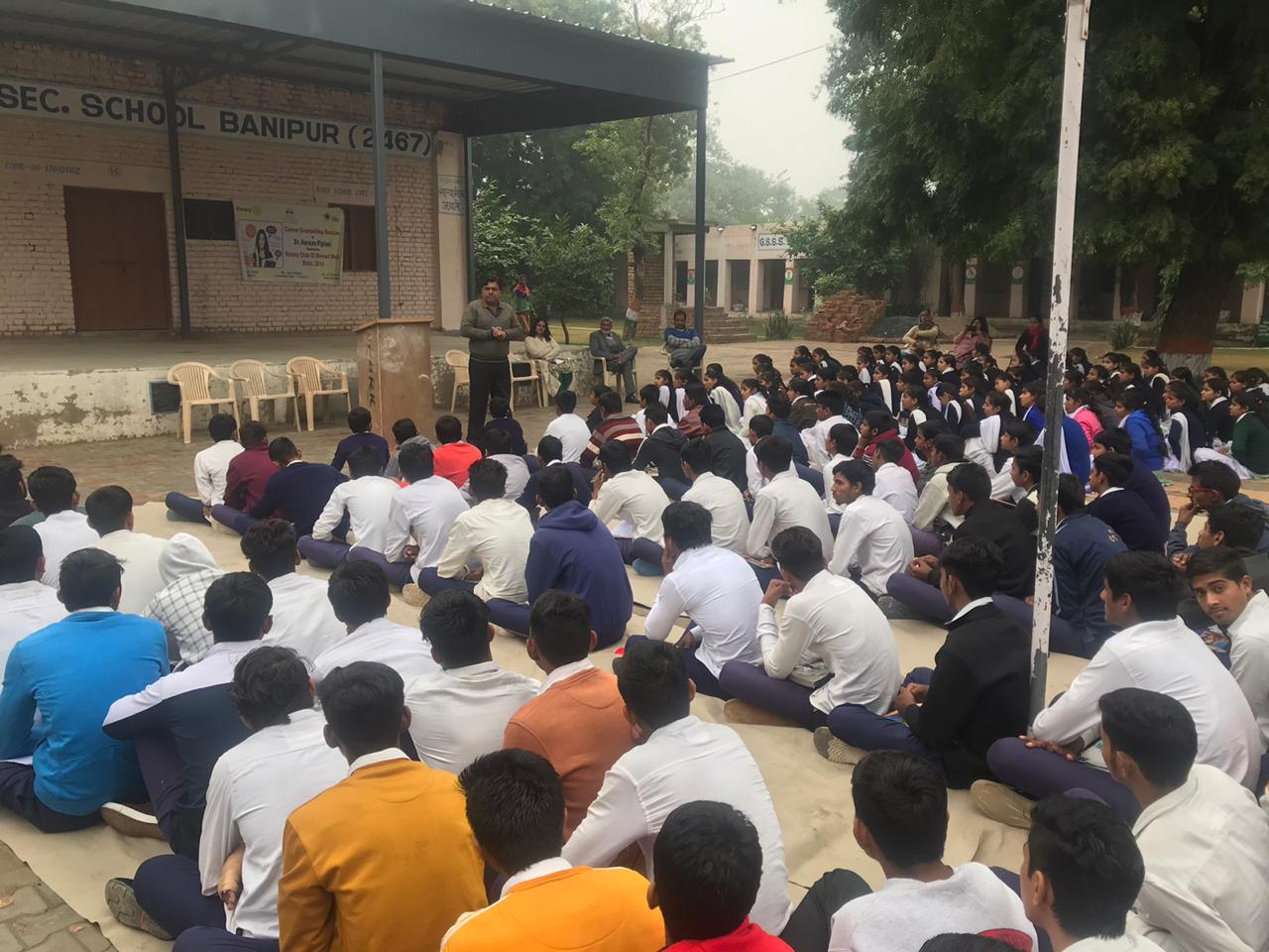 CAREER COUNSELLING SESSION AT GSSS BANIPUR