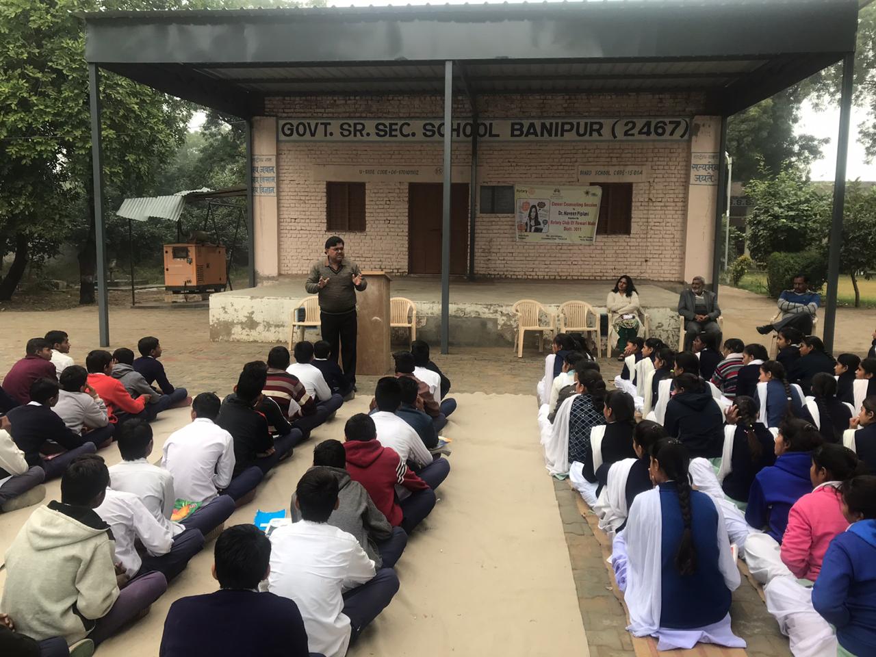 CAREER COUNSELLING SESSION AT GSSS BANIPUR