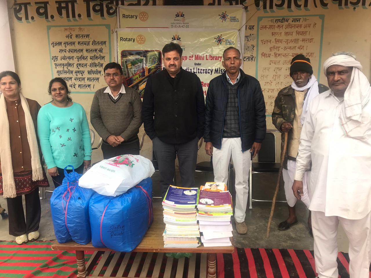 SETUP OF MINI LIBRARY AT GOVT. PRIMARY SCHOOL GUJAR MAJRI