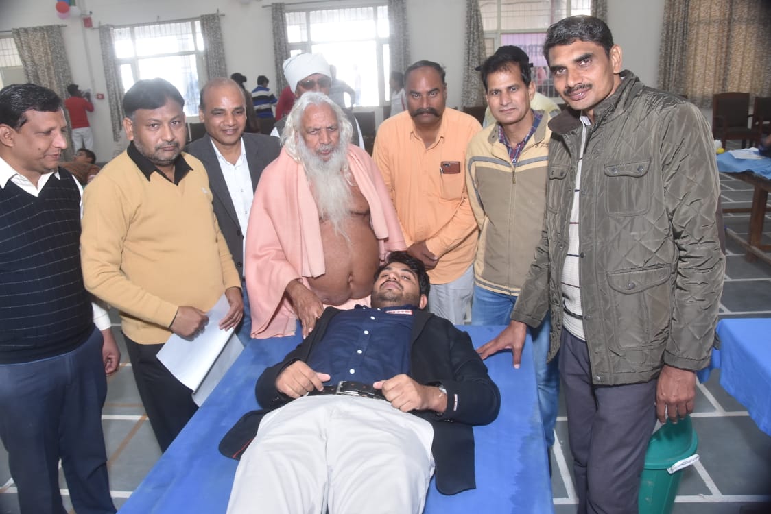 BLOOD DONATION CAMP AT SK GOVT. COLLEGE KAWALI 