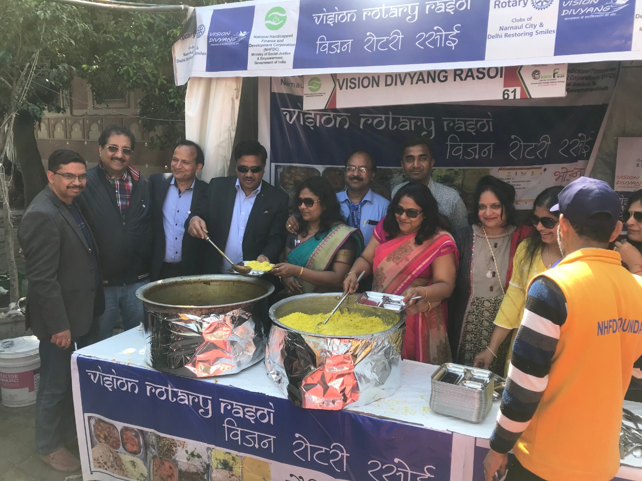 ROTARY RASOI THALI IN 10 INR, CLUB PARTICIPATED AT DEVYANG MOHATSAV 