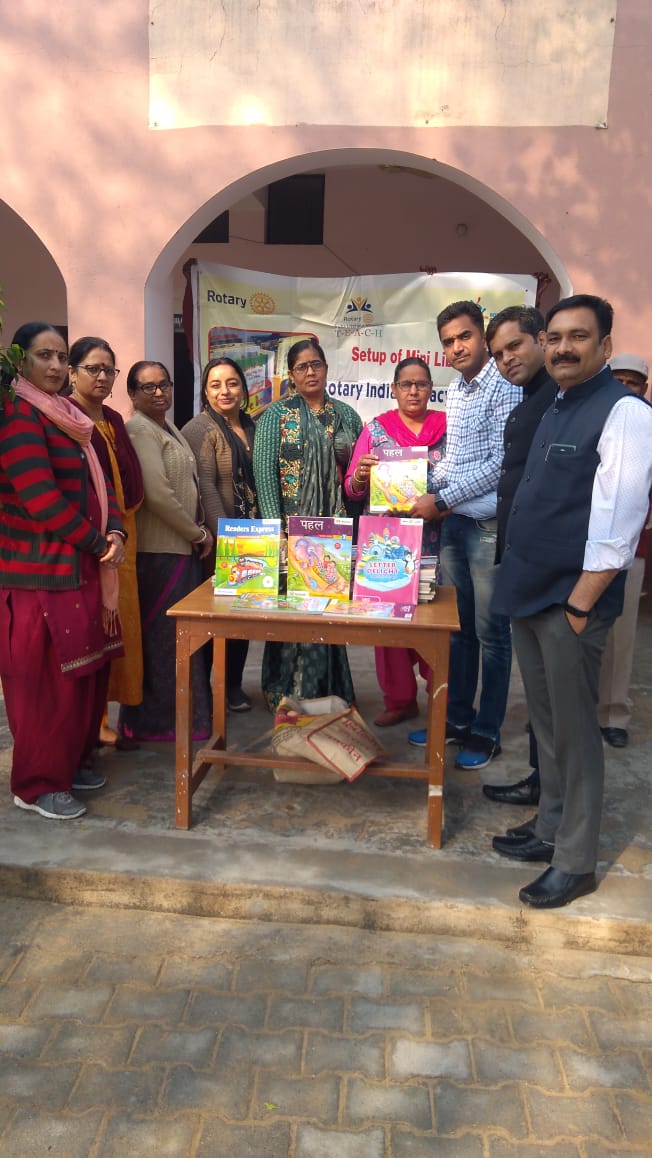 DONATION OF BOOKS FOR MINI LIBRARY AT GOVT. PRIMARY SCHOOL DHALIYAWAS