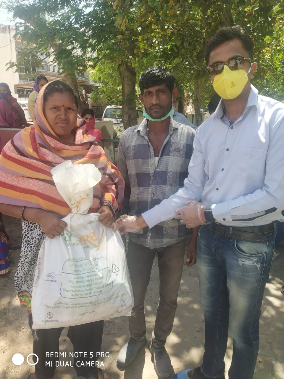 2ND DAY DISTRIBUTION OF FOOD KITS TO LESS PREVILEDGD FAMILIES OF REWARI