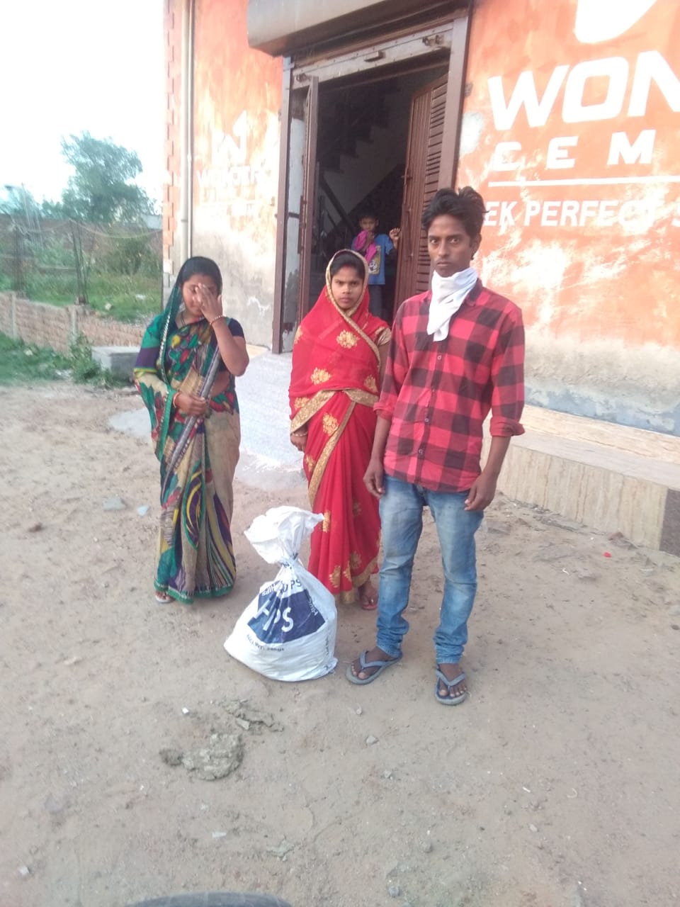 DAY -3 DISTRIBUTION OF FOOD KITS TO LESS PREVILEDGD FAMILIES OF REWARI