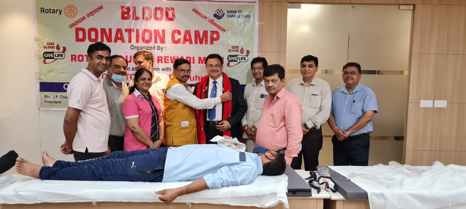 Mega Blood donation camp at Hero Motocorp, Dharuhera