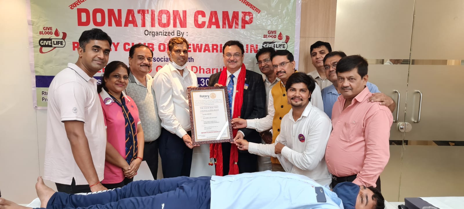 Mega Blood donation camp at Hero Motocorp, Dharuhera