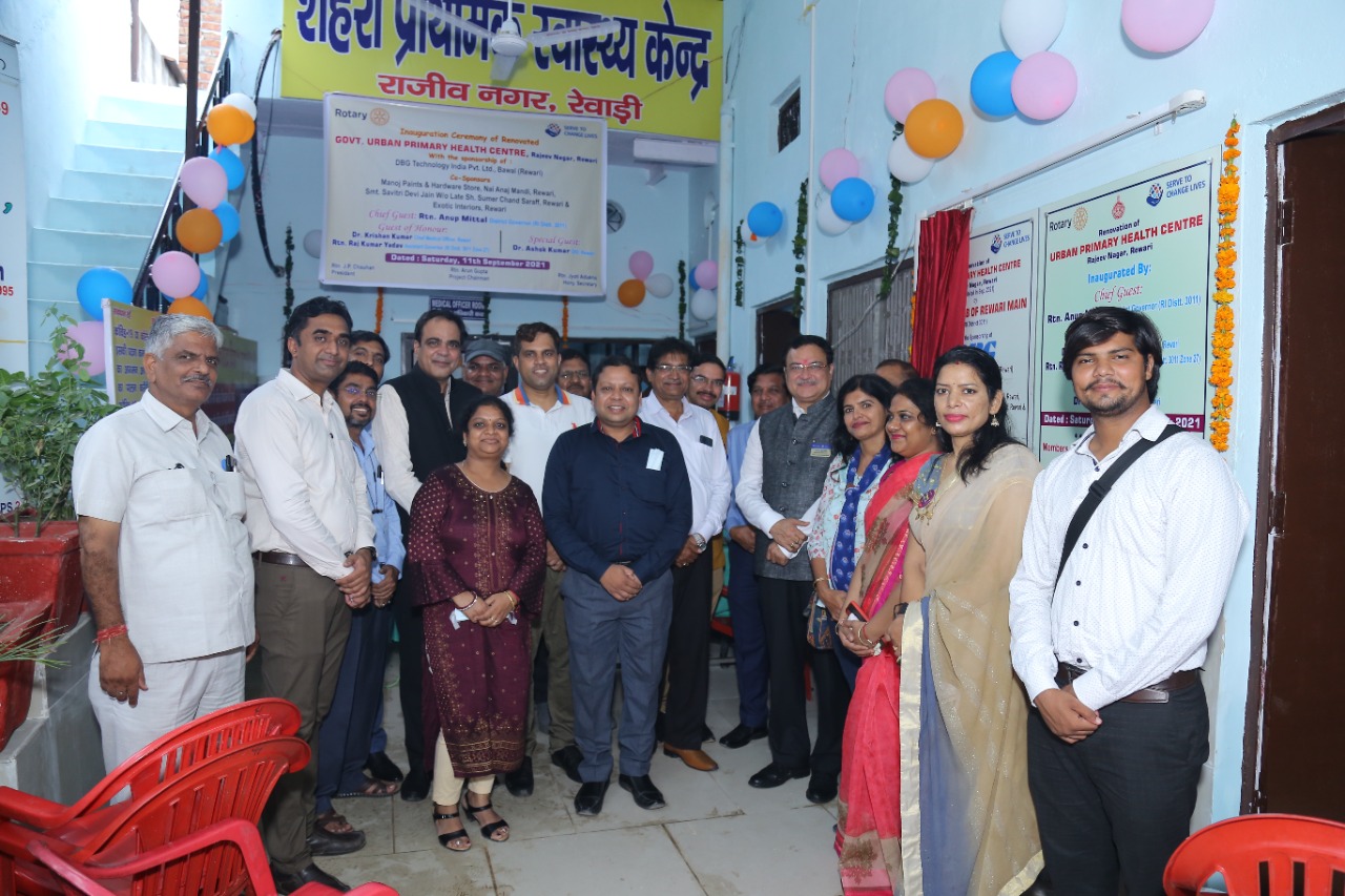 INAUGURATION OF RENOVATED UPHC RAJEEV NAGAR